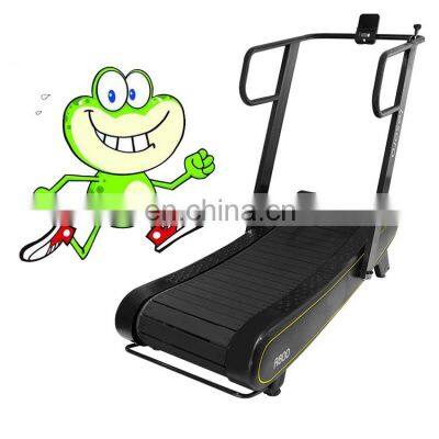 Woodway gym fitness equipment save energy quiet exercise running machine self-generate curved treadmill without motor