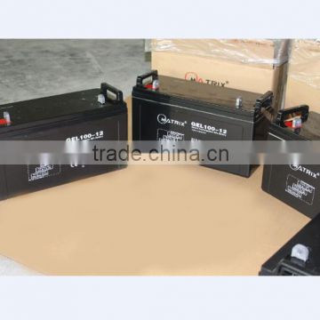 CE MSDS 12v 100ah gel battery factory for solar system project