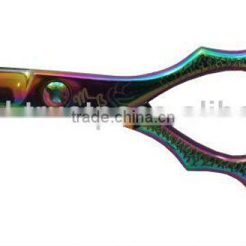 Barber Razor Scissor - Professional Barber Scissor (Titanium Coated Multi Color)