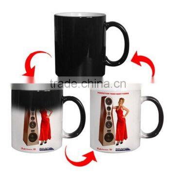 11oz Black Orca Coatings Color Change Magic Mugs