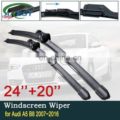 for Audi A5 B8 2007~2016 8T Car Wiper Blade Windscreen Windshield Wipers Car Accessories 2008 2009 2010 2011 2012 2013 2014 2015