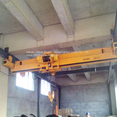 2T Span 12m Suspended Single Girder Eot Crane Remote Control Single Speed,Electric Hoist Suspension Crane photo-2