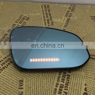 Panoramic rear view blue mirror glass Led turn signal Heating blind spot monitor for Toyota Prius 2014,2pcs