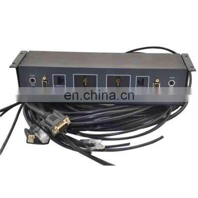 Under Desk Av Cable Manager Mount Media Socket Box for Desk photo-3