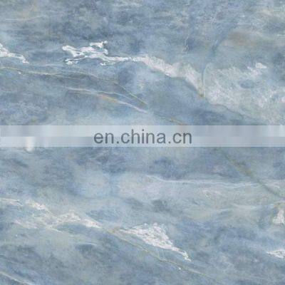 stock item 800x800mm special sky blue color custom order item marble design polished surface porcelain floor tile