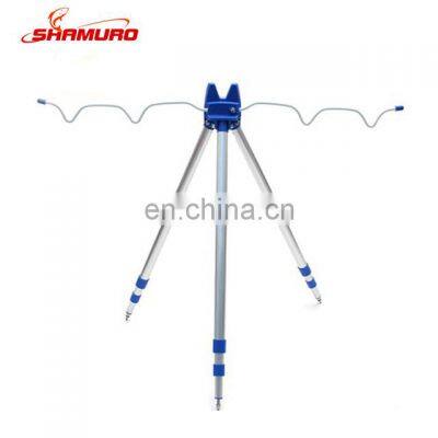 Aluminum fishing rod holder fishing tripod with telescopic legs Adjustable