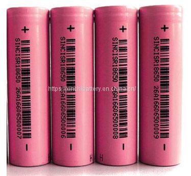 Lithium ion battery ISR18650 3.7V2500mAh cell 2C,3C discharge current