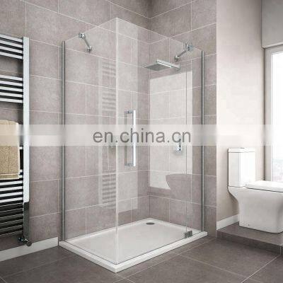 luxury simple bathroom tempered glass shower door