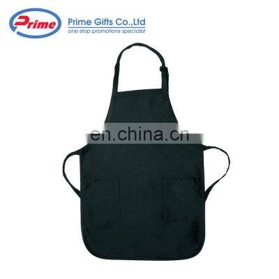 Hot Sale Black Cotton Apron With Custom Logo Printed photo-3