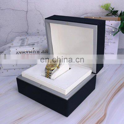 High-end PU Leather Watch Case Rectangular Jewelry Watch Box photo-4