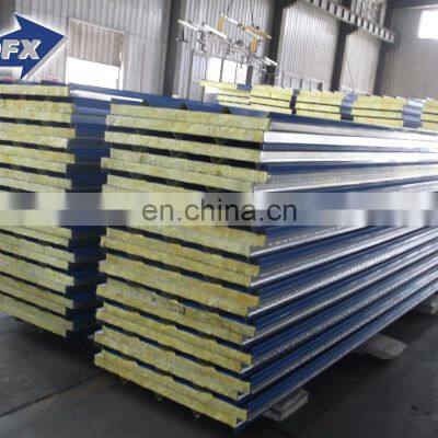 Shandong Colored Steel Polyurethane Cladding Polyurethane Material Rock Wool Composite Board Panel photo-4