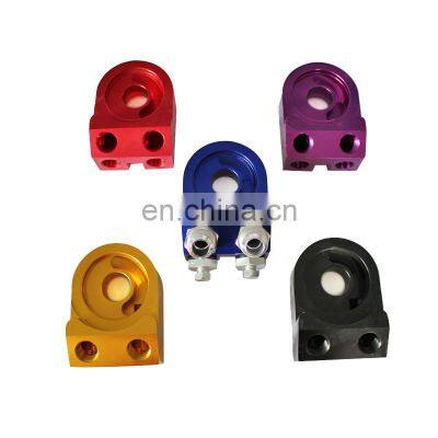 AOSU Aluminum AN10 Oil Cooler Turbo Oil Filter Sandwich Adapter With 3/4-16 UNF M20x1.5 Fitting