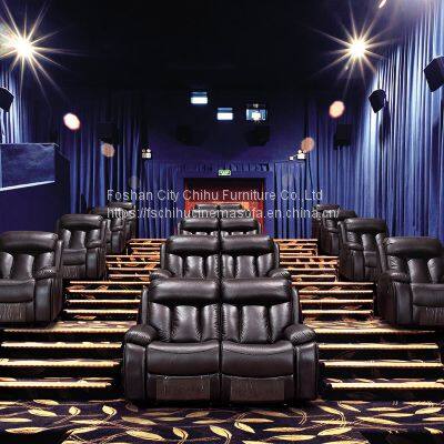 Modern Single Home Salon Luxury Leather Theater Massage Sofa Set Living Room Recliner Sofa Chair photo-5