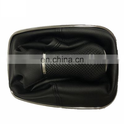 Black Leather auto shift knob cover For Golf4 MK4 1J0711113EG