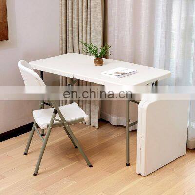 adjustable height folding table legs portable picnic white plastic stainless steel folding computer tables for parties