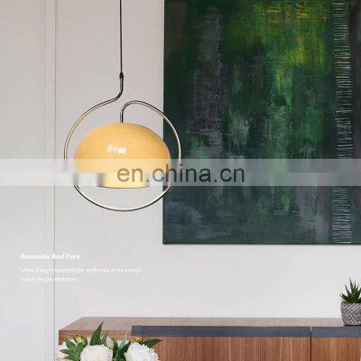 Kitchen White Glass Ball Chandelier Lamp Restaurant Indoor Decorative Nordic Modern Hand Blown Glass Pendant Light photo-3