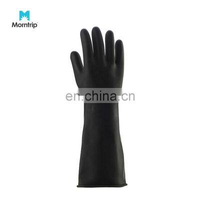Morntrip Multicolor Long Sleeve Warm Industrial Rubber Latex Household Gloves With Flock Dipped photo-2