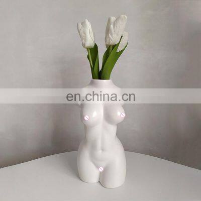 Body Vases Ornament Flower Gros Decor Ceramic Naked Art Sculptures Nude Female Human Woman Shape Vase