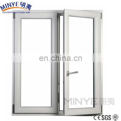 Canada standard pvc casement window upvc glass window with AAMA