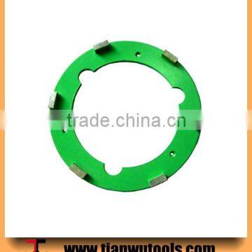 230mm Diamond tools six rectangular tooth PCD grinding pad