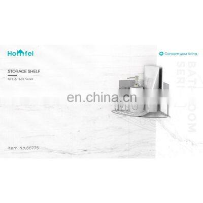 Bathroom Storage Iron Wire Rack Black Electrophoresis Suction PS Box photo-4