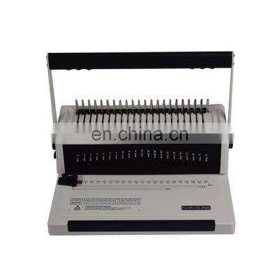 21 Holes Comb Paper Binding Machine Hardcover Book Binding Machine Price