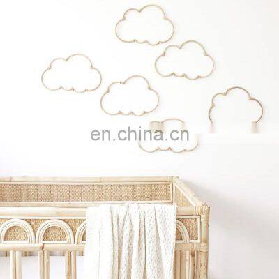 Decorative Woven Skye Rattan Cloud Wall Decals WIcker Wall decoration Wholesale Vietnam Supplier