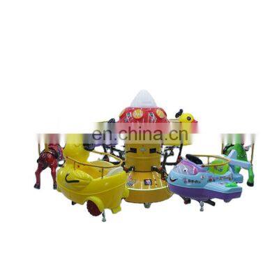 Electric Mini Amusement Park Carousel Musical Toy Nursery Merry go Round Horse Indoors
