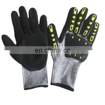 En388 Anti-cut lever 5 Impact Resistant Work Mechanical safety Gloves