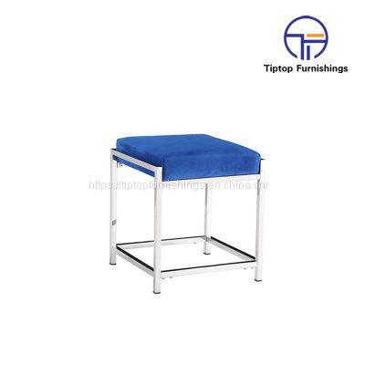 Factory Wholesale Solid Color Collapsible Pu Leather Folding Storage Stool Ottoman photo-3