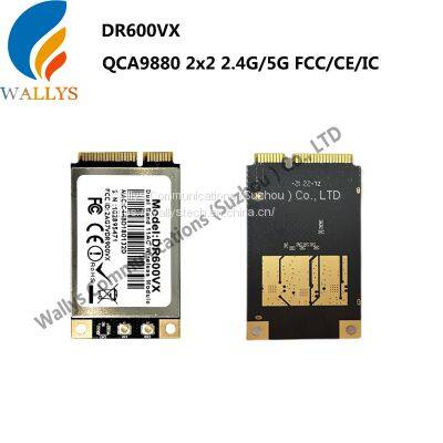 Wallys 5g pci карта/DR600VX Quaclomm QCA9880 802.11ac двухполосный  2x2 2.4G/5G FCC/CE беспроводной