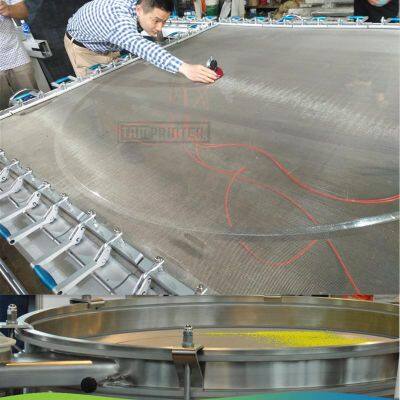 German Stainless Steel Sieve High Tensile Re-mesh Stretch Table photo-2