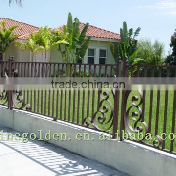 Factory supply European garden iron fence