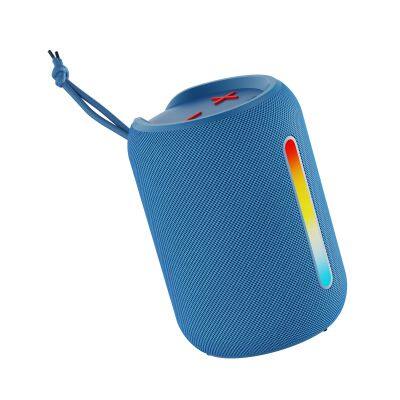 Fabric Cover Outdoor Wireless Speaker Wonderful Rgb Light Effect Heavy Bass Waterproof Speakers