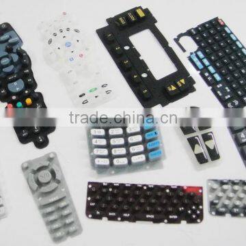 OEM silicone rubber keypad button for Electronic equipment