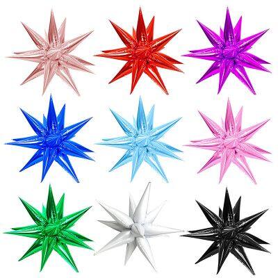 Large Conjoined Water Droplet Light Explosion Star Aluminum Film Balloon Tapered Aluminum Foil Balloon