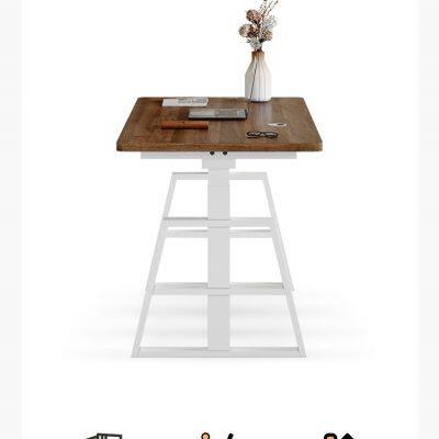 Standing Desk - Adjustable Hand Lift Table Frame for Office Furniture & Living Room - Linear Actuator for Enhanced Ergonomics and Productivity photo-4