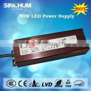 China manufacturer zhongshan factory waterproof 80w led driver