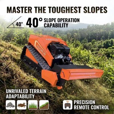 Vigorun MTSK800 Wireless RC Crawler Mower With Stable Performance CE EPA Certified Flail Mower for Lawn Care photo-2