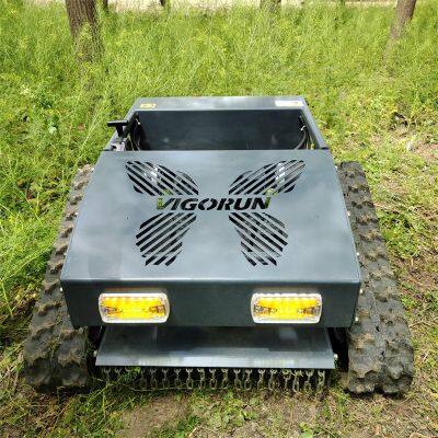 Petrol Remote Control Distance 200M Sharp Mowing Blades Remote Control Track Mower photo-6