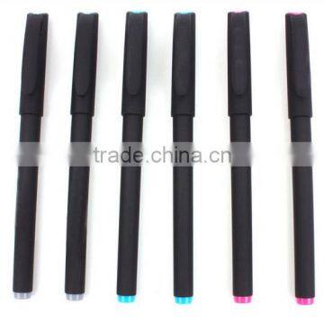 Black Business Bullet Gel Ink Pen With Frosted Penholder and Customized Logo Supplier's Choice photo-3