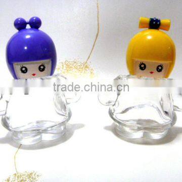 cute doll 50ml glass perfume bottle