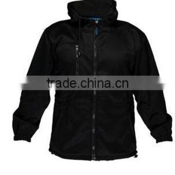 Windproof fashion black sports jacket