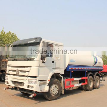 2015 new style howo 6*4 17 cbm water sprinkler water tank truck made in china