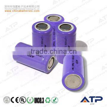 Rechargeable 18350 lifepo4 battery 3.2v 700mah / 3.2v 700mah ifr18350 battery / 18350 3.2v lifepo4 battery