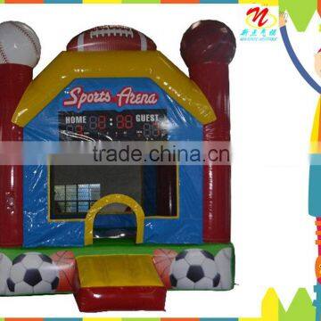 2014 newest china 0.55mm PVC cute popular soccer them inflatable bouncer for kids