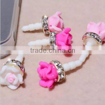 Fashion Rose Dust Plugs for iPhone 6 ,for iPhone 6 Dust Plugs