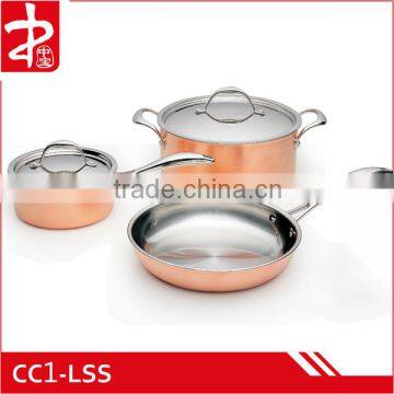 Stainless Steel Cookware Set With 3 Ply