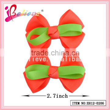 Wholesale customized handmade grosgrain butterfly hair clip