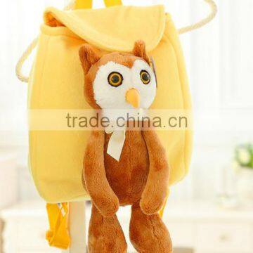 plush owl backpack/owl backpakcs plush/cute owl backpacks